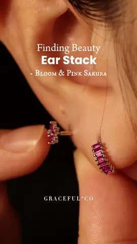 Embrace growth and finding beauty in the everyday. 🩷 .. ★ Buy 3 FREE 1 ★ FREE Shipping ★ .. #earrings #piercings #earpiercing #jewelry #sterlingsilverjewelry #flatbackearring #gracefulandco