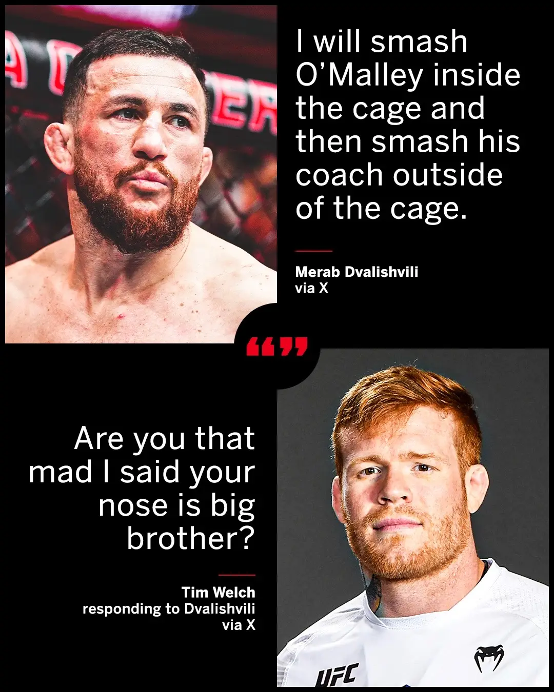#AljamainSterling came to #MerabDvalishvili’s defense against #SeanOMalley’s coach Tim Welch on social media 👀 #UFC #MMA #combatsports #beef 
