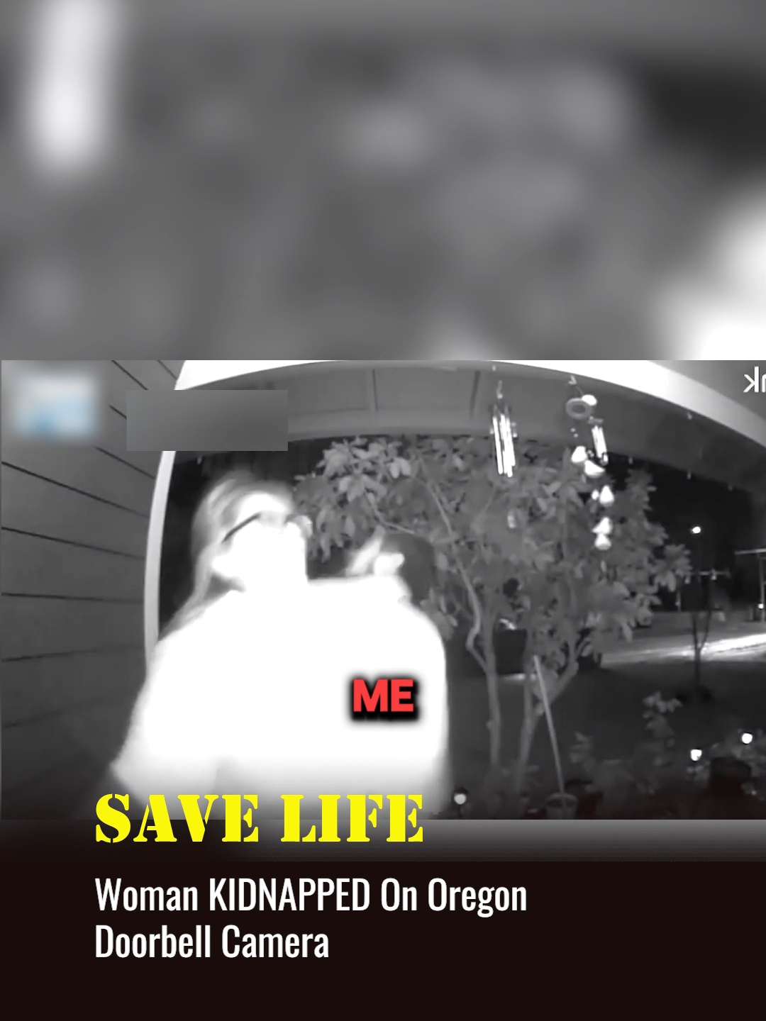 The doorbell camera recorded this situation.