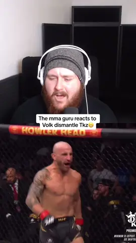 The mma guru reacts to Volk dismantle tkz😬#fyp #fy #viral #trending #UFC #ufc_mma_sport #ufcvideo #mmaguru #themmaguru #alexandervolkanovski #koreanzombie #mma 
