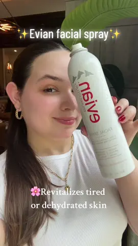 🌸Evian facial spray🌸 @Evian Facial Spray  Benefits of using: 1.Refreshes the skin 2.Hydrates the skin 3.Provides an instant feeling of freshness 4.Helps set makeup 5.Revitalizes tired or dehydrated skin #evianfacialmist #evianspray #benefits #facialmistspray #evianmist #content #contentcreator #ugccreator 