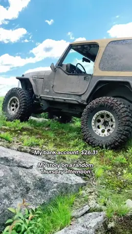 Daddy’s money except I’m daddy and I’m broke #offroad #wheeling #4x4 #wanderlust #jeepdog #4lo #rockcrawler #brokeboysoffroad #Hiking #jeeptok #gsdoftiktok #rockcrawler 