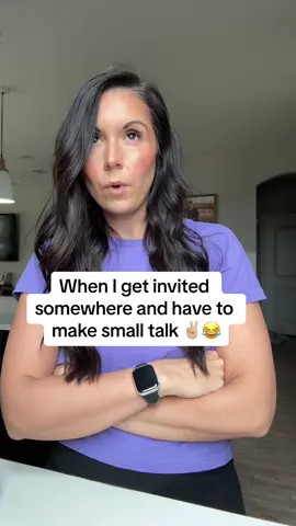 Who else hates small talk?! 😂 #smalltalk #MomsofTikTok #sahm #fyp #donttalktome 