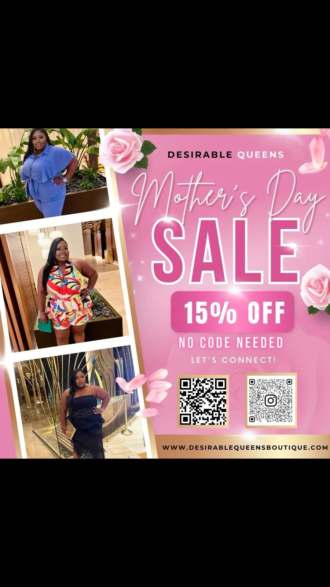 In Honor of Mother’s Day 💗15% off No Code Needed at checkout. We appreciate All Mother’s 🩷 Available for Local pick up & delivery now available .  Link in bio 🩷