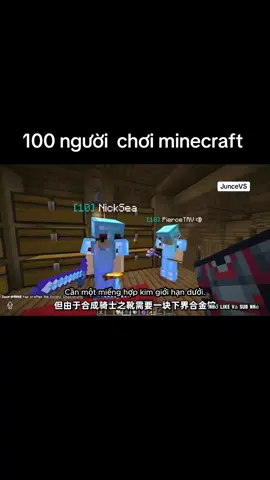 100 người chơi minecraft pcuoi #xuhuong #Minecraft #pvp #minecraftpvp #hungergames #lincegm #lincevietsub #pcuoi 