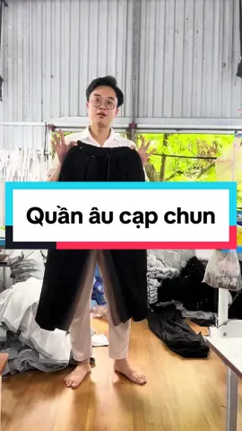Mặc quần âu thoải mái như quần đùi #thoitrangnam #quanaonam #quanaunam #quanaucapchun #xuongmayquangtuan 
