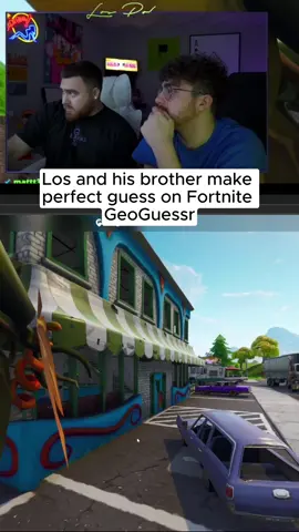 Lospollos and his brother make perfect guess on Fortnite GeoGuessr #lospollostv #fyp #fortnite #ogfortnite #geoguessr #streamer