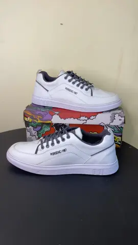 sepatu porsech free box free kaos kaki#fyp #sepatupria #sepatusekolah #sepatuputih 