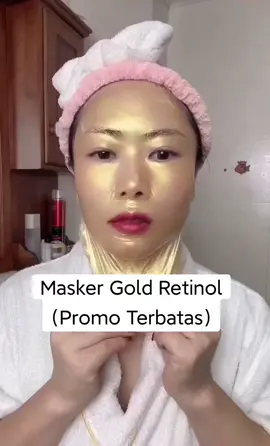Masker Gold Retinol Anti Aging Anti Flek Hitam.#huasurv #maskerviral #maskergold #maskergoldretinol #maskerwajah 