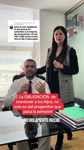 Respuesta a @rakedurneari la obligación de mantener económicamente a los menores no solo recae sobre el progenitor obligado al pago de la Pensión, sino que son ambos los que deben aportar! #abogadostiktok #millennialsabogados #pensionesalimenticias #derechodefamilia 