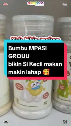 Bikin Si Kecil makin lahap makannya dengan bumbu MPASI GROUU 🥳 #mpasi #bumbumpasi #resepmpasi #grouu #mpasihomemade #amazonebabyshop #babyshopcianjur #cianjur #fypシ #viralvideo #viraltiktok #viral #racuntiktok #resepmasakan #laguviraltiktok #fyp #tokobayicianjur 