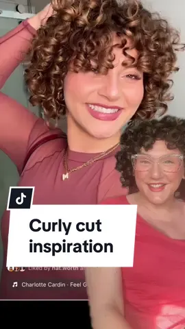 I’m getting my Curly haircut in 1 1/2 hours, and I have a new inspiration picture to shame my stylist. The gorgeous @Manes by Mell is on my show reel today 😍 After seeing @Victoria in person I think I must accept that my Hair will not reach the dizzying voluminous Heights that her does so its a new inspo for me.  Will it work on me? #curly #curlyhair #curlycut #curlygirl #curlybangs #shortcurly #over40 #maturalcurls #hairtiktok #curlytok 