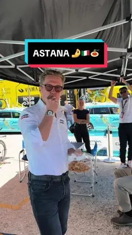 @astanaqazaqstanteam in the italian mood 🤌🇮🇹🍝 #giroditalia #giro2024 #giroditalia2024 #cycling #pasta #italia #cyclingtiktok 