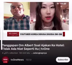 Klarifikasi dari Om Albert yang lagi virall ngajak ke hotel youtuber Jiah asal Korea Yakin gak ada maksud apa-apa nihh om?😂