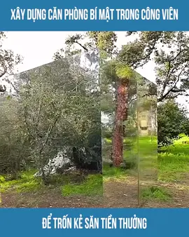 Xây dựng căn phòng bí mật trong công viên để trốn kẻ săn tiền thưởng #xuhuong