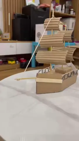 Làm thuyền ra khơi đi tìm kho báu từ bìa cattong#xuhuong #handmade #tái_chế #gdmitsu 
