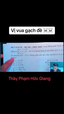 VUA TRẮC NGHIỆM#2k6 #hocsinh #thptqg2024 #thayphamhuugiang #viral 