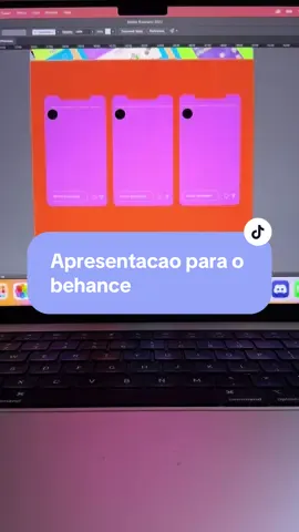 Esse modelo de apresentação ficou perfeito ❤️🥹 #design #behance #portfolio #behanceportfolio #editável #designer 