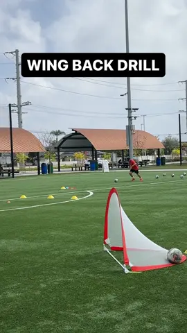 Wing Back Drill #soccertiktok #Soccer #footballdrills #soccerdrills #soccertraining 