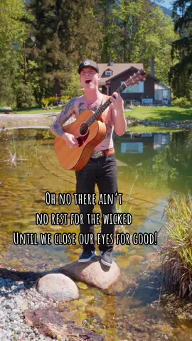 Aint no rest for the wicked cover #cagetheelephant #singing #music #cover #country #fypシ #guitar 