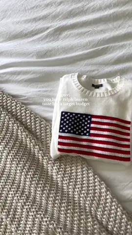 Found the cutest $30 american flag sweater at target 🇺🇸✨ #target #targetfinds #targethaul #inspo #americanflagsweater #usa #fyp #SummerFashion #viral #targetstyle #ralphlaurensweater #vintagesweater 