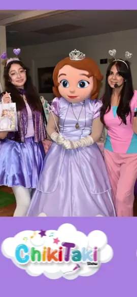 Estamos emocionados pues nuestra cumpleañera del show de hoy recibirá una visita especial de nuestra querida Princesa Sofía en su día especial! Estamos seguros de que será una sorpresa que llenará de alegría su corazón. Si deseas que llevemos a su personaje favorito a tu próxima celebración, no dudes en llamar a ChikiTakiShow!  