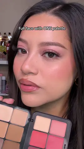 Full face with ONE palette ✨ @makeupforever face essentials palette #makeup #makeuptutorial #fullfaceofmakeup #makeupforever #makeuppalette 