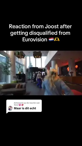 Antwoorden op @Xoxo💗💋 reaction from joost when he got disqualified for eurovision #fy #foryou #eurovision #joost #joostklein #joostkleineurovision2024 #joostkleindisqualified 