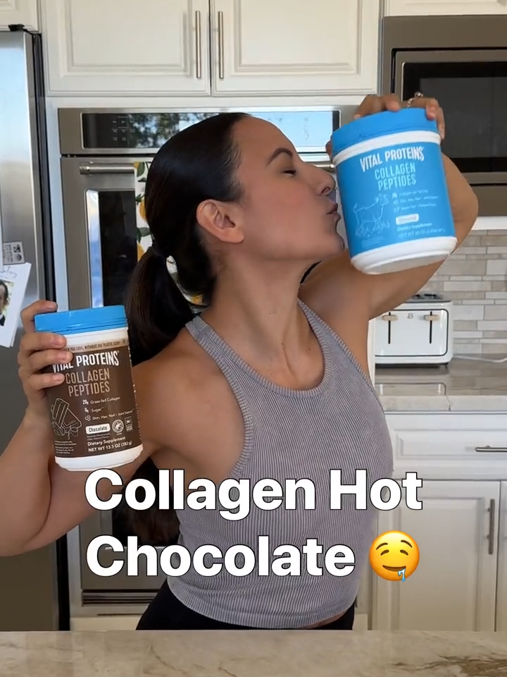Grab your Collagen Hot Chocolate!  All you need is @vitalproteins Chocolate Flavored Collagen Peptides and hot water! Such a delicious way to add your ingestible collagen into the day. Check them out and use code DOCJEN15 for 15% off sitewide on your first order! #vitalpartner #collagen #vitalproteins