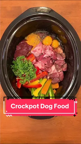 Crockpot dog food recipe! 🥩🍳🐕 #dogs #dog #dogtips #kibble #crockpot #dogfood #dogtreats #doghacks #dogfeedingroutine #dogmom #homemadedogfood #gsd #fyp #dogfoodrecipes #healthydog #rawfeddog