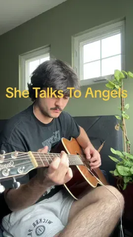 She Talks To Angels #theblackcrowes #guitartok #fy #cover #acoustic #fypage 