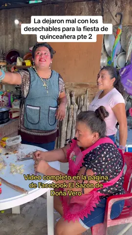 La dejaron mal con los desechables para la fiesta de quinceañera 