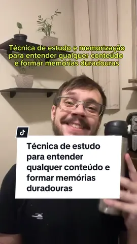 Tecnica de estudo e memorização para entender qualquer conteúdo e formar memórias duradouras  • Associe o conteúdo que você está estudando com os conhecimentos que você já possui.  • Simplifique o conteúdo ao máximo. Escreva ou explique como se tivesse falando para uma criança de 12 anos. • Signifique o texto atribuindo ao conteúdo uma carga emocional.  #estudar #estudo #concurso #concurseiro #faculdade #vestibular #estudantedemedicina 
