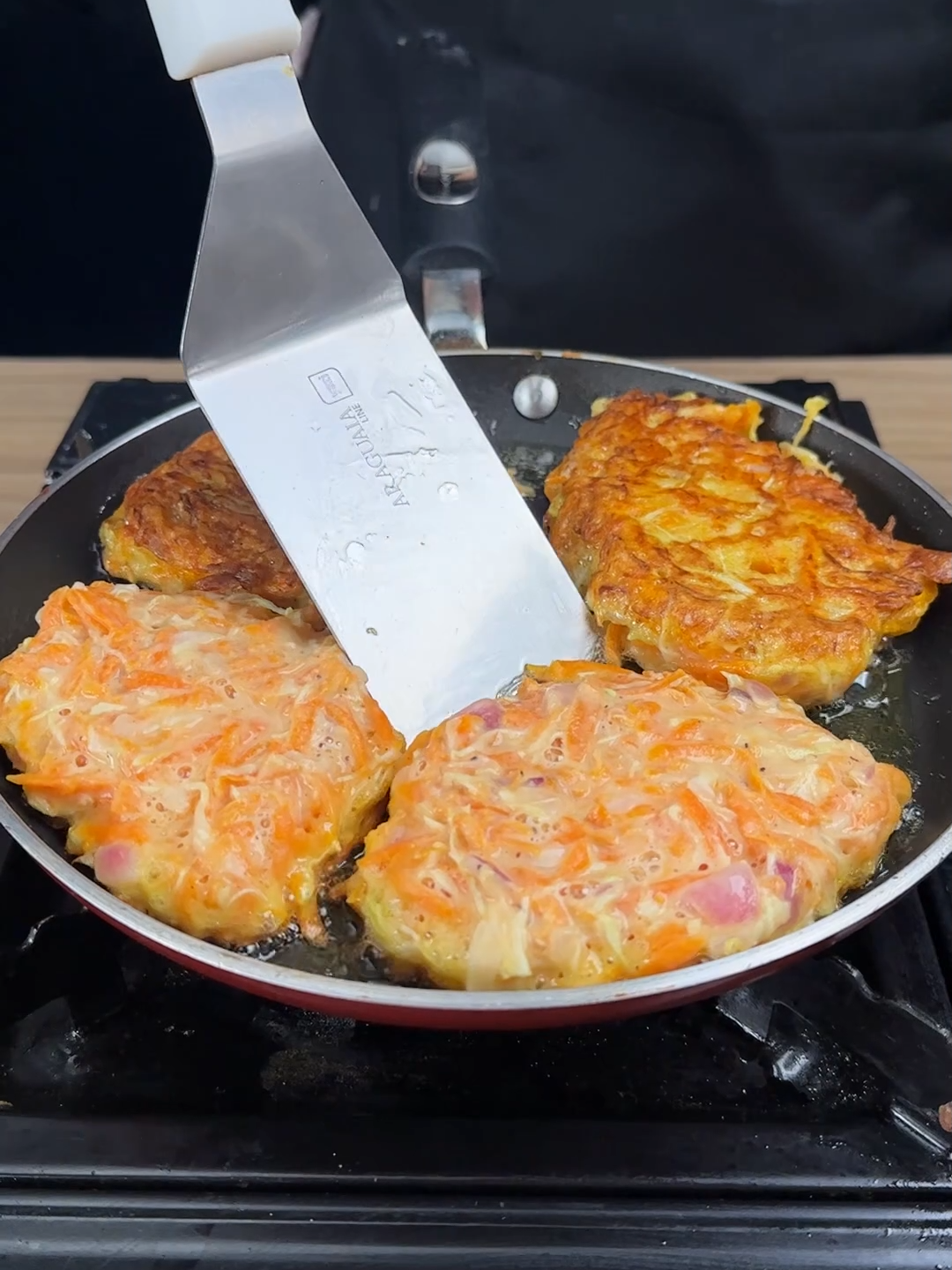 Eu nunca tinha comido uma panqueca de vegetais tão deliciosa! #receitas#receita#receitafacil#panqueca#supergostoso