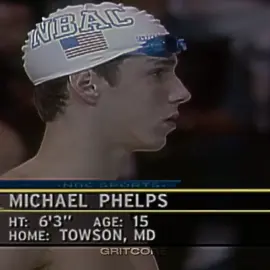 Bro was 6'3 at 15 💀  #michaelphelps #15yearsolold #beast #2000 #before #2ndplace  #sidney2000 #respect #gritcore #remarkable #viral #fyp #hardwork #200mbutterfly #usa #swimmer #legend #bestswimmer #ofalltime 