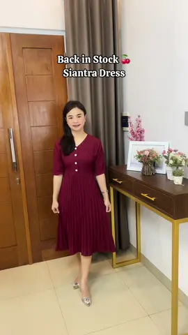 Buat Kamu Yang Uda Nungguin Si Cantik Siantra Dress ini, Sudah Back in Stock Ya 😙🍒 Lengkap Semua Warna - Bisa COD - Outfit - Dress  . #dress  #fypシ  #fashiontiktok  #outfit  #bisacod  #fypdongggggggg 