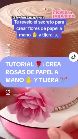 ¡Tutorial para crear rosas de papel 🌹📄desde cero utilizando tijera ✂️! Podrás colocarlas en tus proyectos de papelería creativa 🎁, utilizarlas como ornamentos en maquetas de pasteles 🎂, en decoraciones de fiestas temáticas y mucho más 🥳🎉. #papeleriacreativa #papeleriabonita  #manualidades #rosadepapel #flordepapel #caketopper  #fiestasinfantiles #tutoriales #DIY #negociosonline #emprendedores 