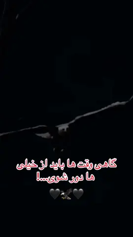🖤🦅🖤#گاهی#وقت#ها#باید#از#خیلی#ها#دور#شوی..!