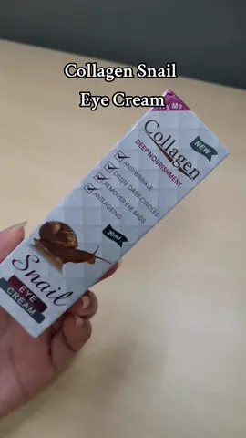 Collagen Snail Eye Cream ✔️Anti Wrinkle ✔️Dilute Dark Circles ✔️Remover Eye Bags ✔️Anti Ageing #snaileyecream #eyebagscream #antiaging #foryou #fyp #trending 