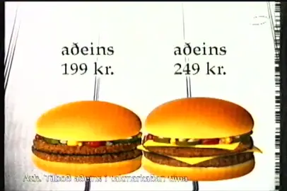 #mcdonalds #mcdonaldsiceland #bigmac #mccheese #mcostborgari #hamborgari #metro #makkarinn #mcdonaldsíslandi #hollir #góðir #ódýrir #iceland #nostalgic #nostalgía #olddays #tiktokísland #tiktokiceland #gamlarauglýsingar #tiktokcomercial #tiktok4u #oldcommercials #matur #ísland #oldad #fastfood #skyndibiti #mctiktok 