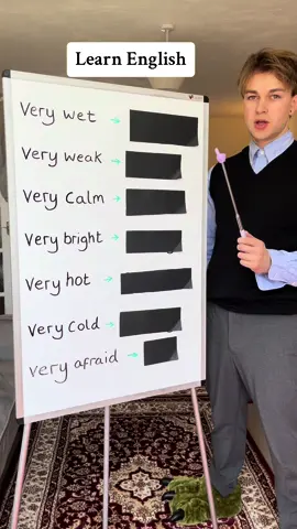 English lesson about: Words to use instead of VERY #englishlesson #englishteacher #learnenglish #englishtips #pronunciation #vocabulary #britishenglish #ielts #ingles #英語 #esl