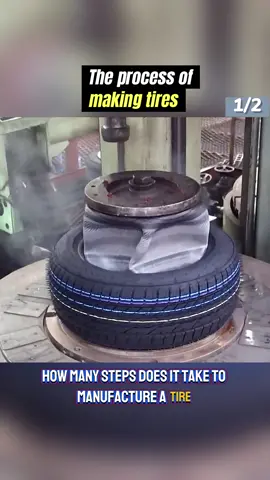 How tires are made? (1/2) #tiktok #fyp #foryou #knowledge #machine 