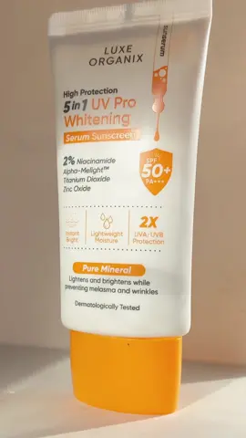 Physical Sunscreen that lightens and reduces dark spots✨ @Luxe Organix Philippines this sunscreen is worthhh the price! (I prefer the tinted one) #philippines #affiliate #skincare #fyp #tiktokaffiliate #foryoupage #trending 