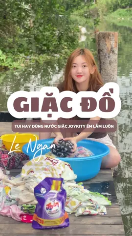 3-4 ngày hong giặc đồ mà coi hết hồn chưa 🤣🤣 hên là có nước giặc joykity êm tay chứ hong chắc tui lười lắm 🌴❤️❤️  #Lê_Ngân #Xuhuong #nuocgiac #joykity 