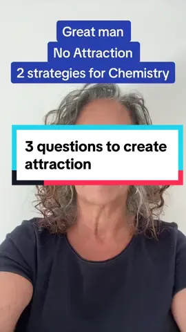 Grest mam. No attraction? 2 strategies to create chemistry #manofyourdreams #findingloveagain #datingadviceforwomen #rightman #findingloveover40 