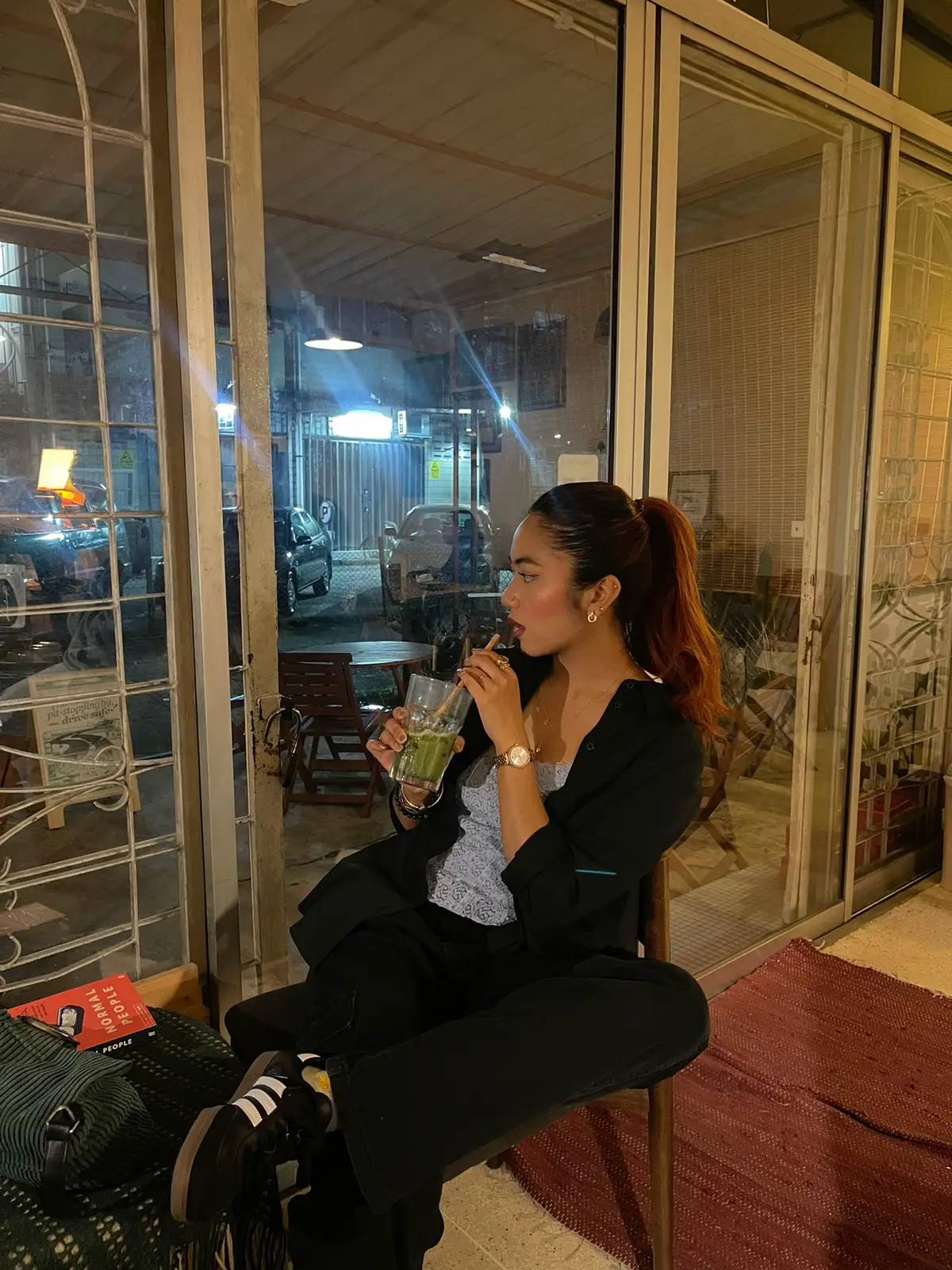 me matcha and food ⭐️ #matcha 