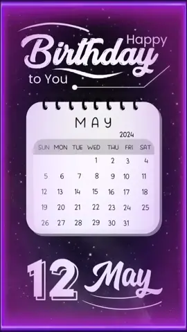 12--May--Sunday--2024HBD Template Status 🥳🥳🥳🥳#whotofollow #birthdayvideowithitxzainab 