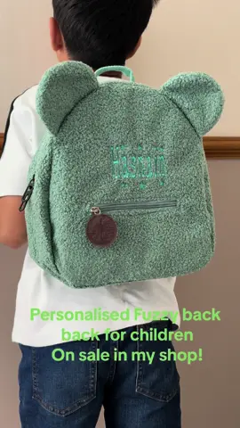 Personalised Cute Childrens Bags in 4 colours. #personalizedkidsgifts #personalisedbabygifts #personalizedgiftsarebest #FLASHSALE #fypシ゚viral #personalisedkidsclothes #Personalisedgifts2024 