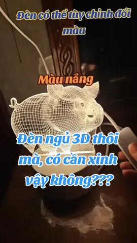Đèn ngủ 3D đổi màu nhiều hình dáng đáng yêu lắm luôn nè #denngu #denngu3d #denngu_trangtri 