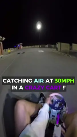 Getting Air In A 30MPH Crazy Cart! *Do not attempt this! This is done by professionals!* @pluto  #crazycarts #sendit #drifting #mariokart #driftcart #taxigarage #driftkart #crazycart #tandem #fyp #drift 